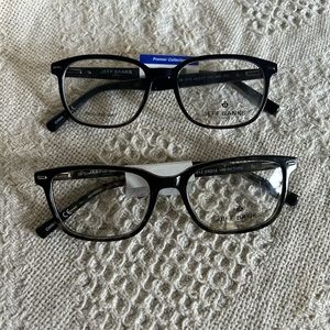 Jeff Banks *2* plastic frames. Spring hinge. New! Davis replacement. Eyeglasses.